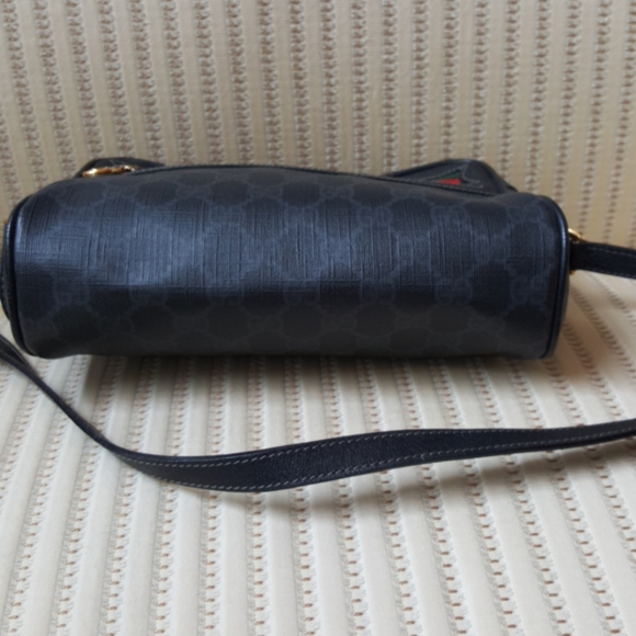 Gucci Black Coated Canvas Crossbody Camera Bag - Picture 4 of 15